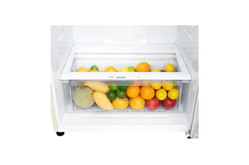 LG Frigorifero doppia porta | Classe F, 509L | Gestione umidità, Fabbricatore del ghiaccio, Maniglie esterne, No frost | Sabbia, GTB744SECV