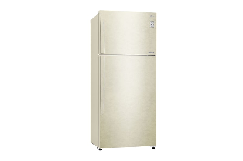 LG Frigorifero doppia porta | Classe F, 509L | Gestione umidità, Fabbricatore del ghiaccio, Maniglie esterne, No frost | Sabbia, GTB744SECV