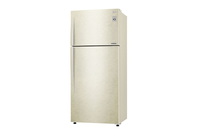 LG Frigorifero doppia porta | Classe F, 509L | Gestione umidità, Fabbricatore del ghiaccio, Maniglie esterne, No frost | Sabbia, GTB744SECV