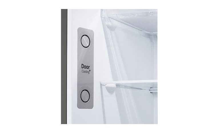 LG Frigorifero doppia porta 60cm | Classe E, 335L | Porte piatte, Door & Linear Cooling, Maniglie integrate, No frost | Inox, GTBV38PZGKD