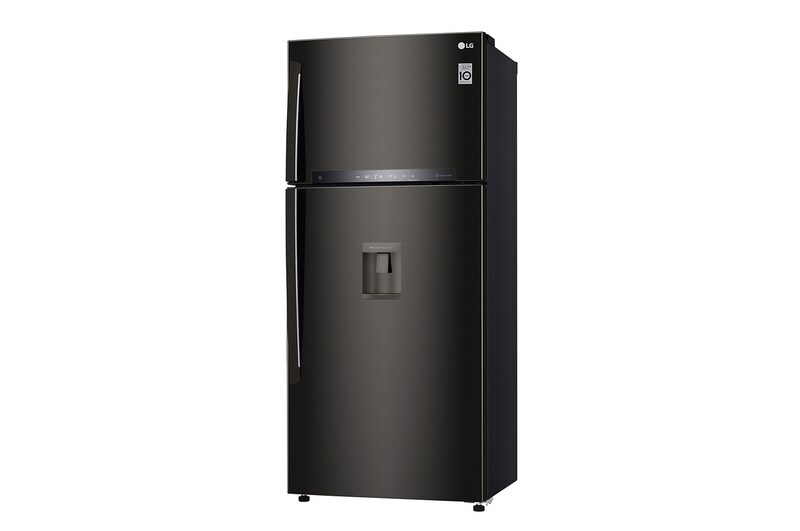 LG Frigorifero doppia porta | Classe E, 509L | Wi-Fi, Dispenser senza allaccio, Door & Linear Cooling, Gestione umidità | Nero, GTF744BLPZD