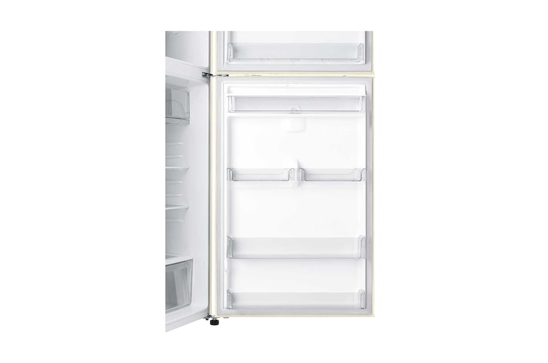 LG Frigorifero doppia porta | Classe F, 509L | Wi-Fi, Dispenser acqua senza allaccio, Maniglie esterne, No frost | Sabbia, GTF744SEHV