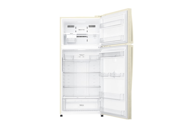 LG Frigorifero doppia porta | Classe E, 509L | Wi-Fi, Dispenser senza allaccio, Door & Linear Cooling, Gestione umidità | Sabbia, GTF744SEPZD