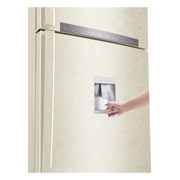 LG Frigorifero doppia porta | Classe E, 509L | Wi-Fi, Dispenser senza allaccio, Door & Linear Cooling, Gestione umidità | Sabbia, GTF744SEPZD