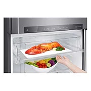 LG Frigorifero doppia porta | Classe E, 592L | Wi-Fi, Door & Linear Cooling, Gestione umidità, Dispenser acqua, No frost | Inox, GTF916PZPYD