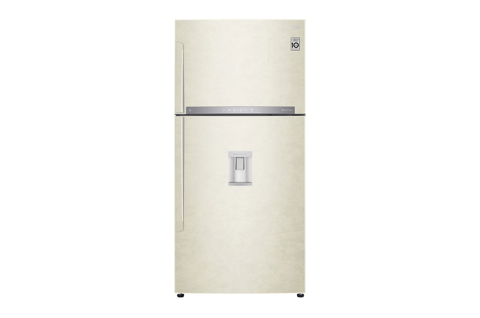 LG Frigorifero doppia porta | Classe E, 592L | Wi-Fi, Door&Linear Cooling, Gestione umidità, Dispenser acqua, No frost | Sabbia, GTF916SEPYD