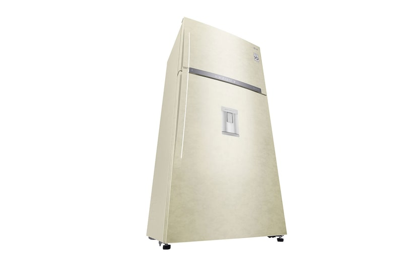 LG Frigorifero doppia porta | Classe E, 592L | Wi-Fi, Door&Linear Cooling, Gestione umidità, Dispenser acqua, No frost | Sabbia, GTF916SEPYD