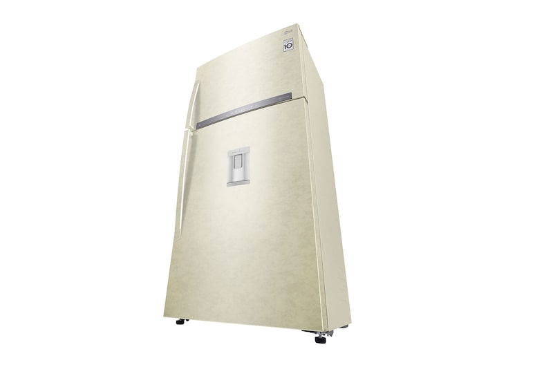 LG Frigorifero doppia porta | Classe E, 592L | Wi-Fi, Door&Linear Cooling, Gestione umidità, Dispenser acqua, No frost | Sabbia, GTF916SEPYD