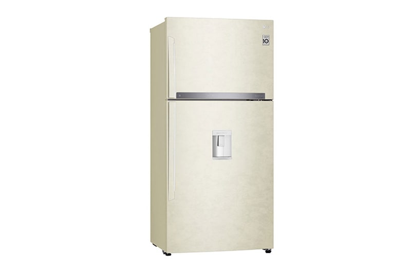 LG Frigorifero doppia porta | Classe E, 592L | Wi-Fi, Door&Linear Cooling, Gestione umidità, Dispenser acqua, No frost | Sabbia, GTF916SEPYD