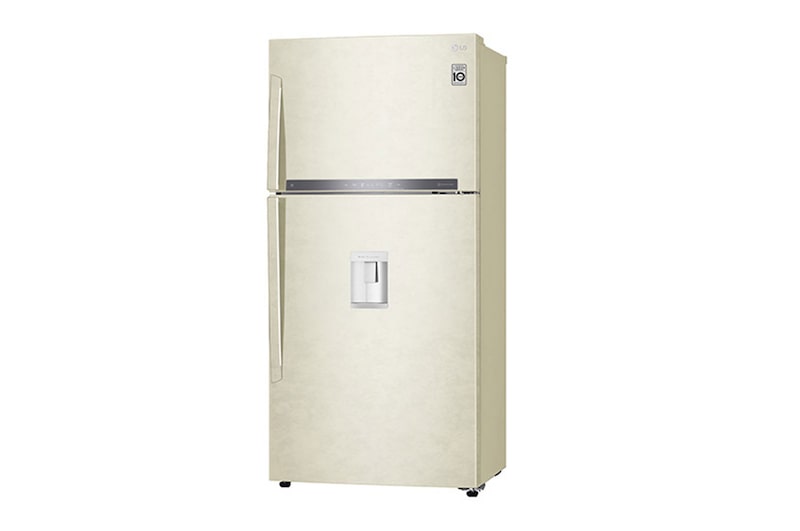 LG Frigorifero doppia porta | Classe E, 592L | Wi-Fi, Door&Linear Cooling, Gestione umidità, Dispenser acqua, No frost | Sabbia, GTF916SEPYD