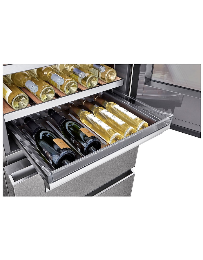 LG SIGNATURE Cantinetta vino InstaView | Classe E, 422L | Wi-Fi, Optimal Preservation Technology™, No frost | Inox satinato, LSR200W