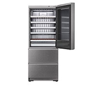 LG SIGNATURE Cantinetta vino InstaView | Classe E, 422L | Wi-Fi, Optimal Preservation Technology™, No frost | Inox satinato, LSR200W