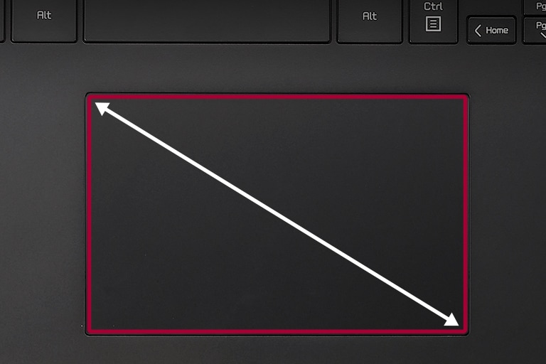Il touch pad pareggia il formato del display.
