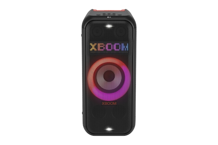LG XBOOM | Party Speaker 250W Serie XL7S | Woofer da 8'', Illuminazione dinamica, Karaoke, IPX4, Autonomia 20 ore | Black, XL7S