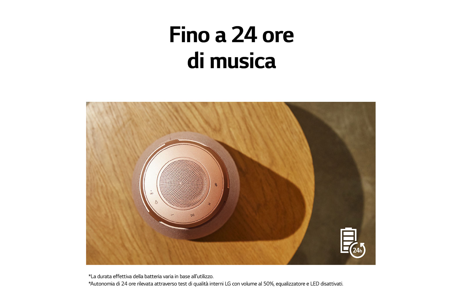 LG XBOOM 360 | Speaker omnidirezionale 50W Serie XO3 | Illuminazione emozionale, IP54, Bluetooth 5.1, Autonomia 24 ore | Beige, XO3QBE