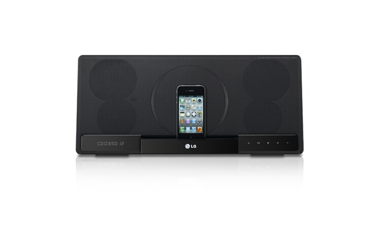 Vista frontale di LG XBOOM CM2820- Il micro Hi-fi con docking! CM2820