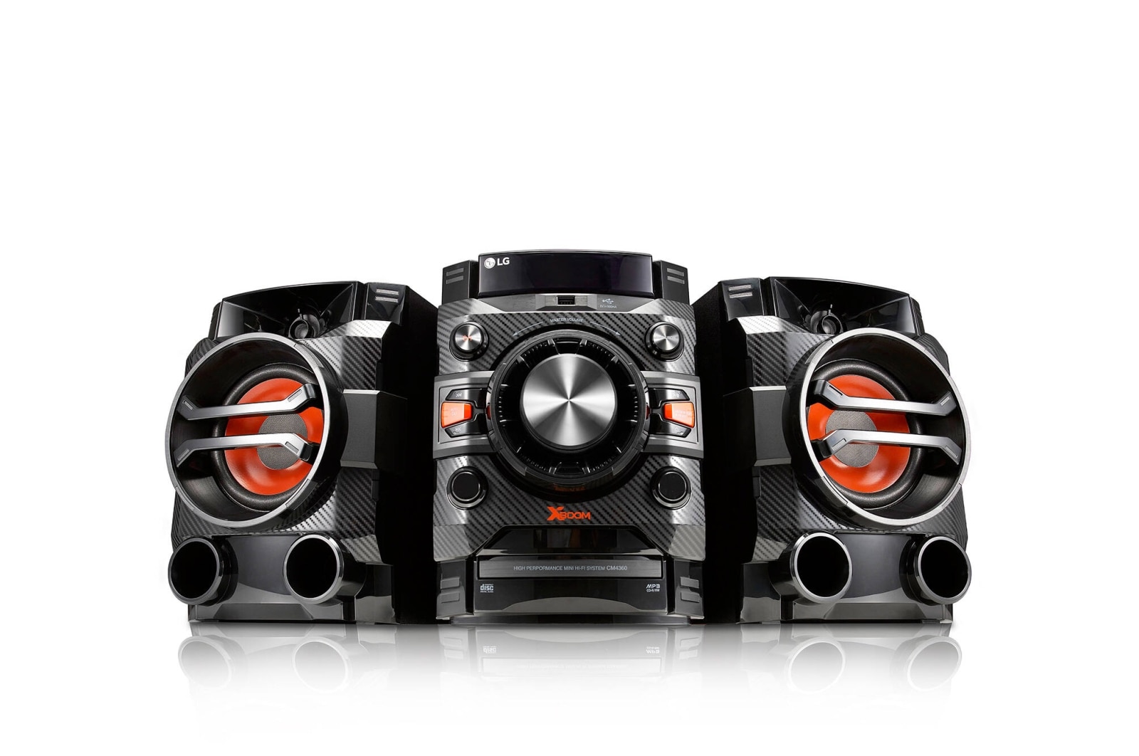 Vista frontale di LG XBOOM Mini Hi-Fi 2.0 ch 230W Bluetooth Wireless   CM4360