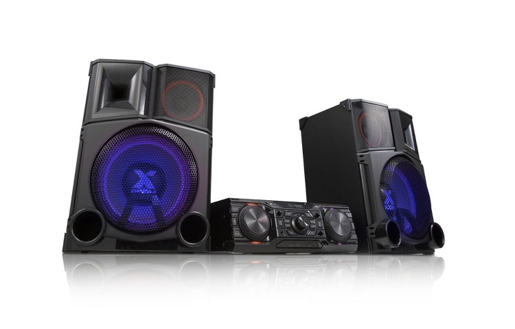 LG XBOOM Sistema audio mini hi-fi 2.2 ch da 3000w con subwoofer, funzione smart dj e compatibile bluetooth., CM9750