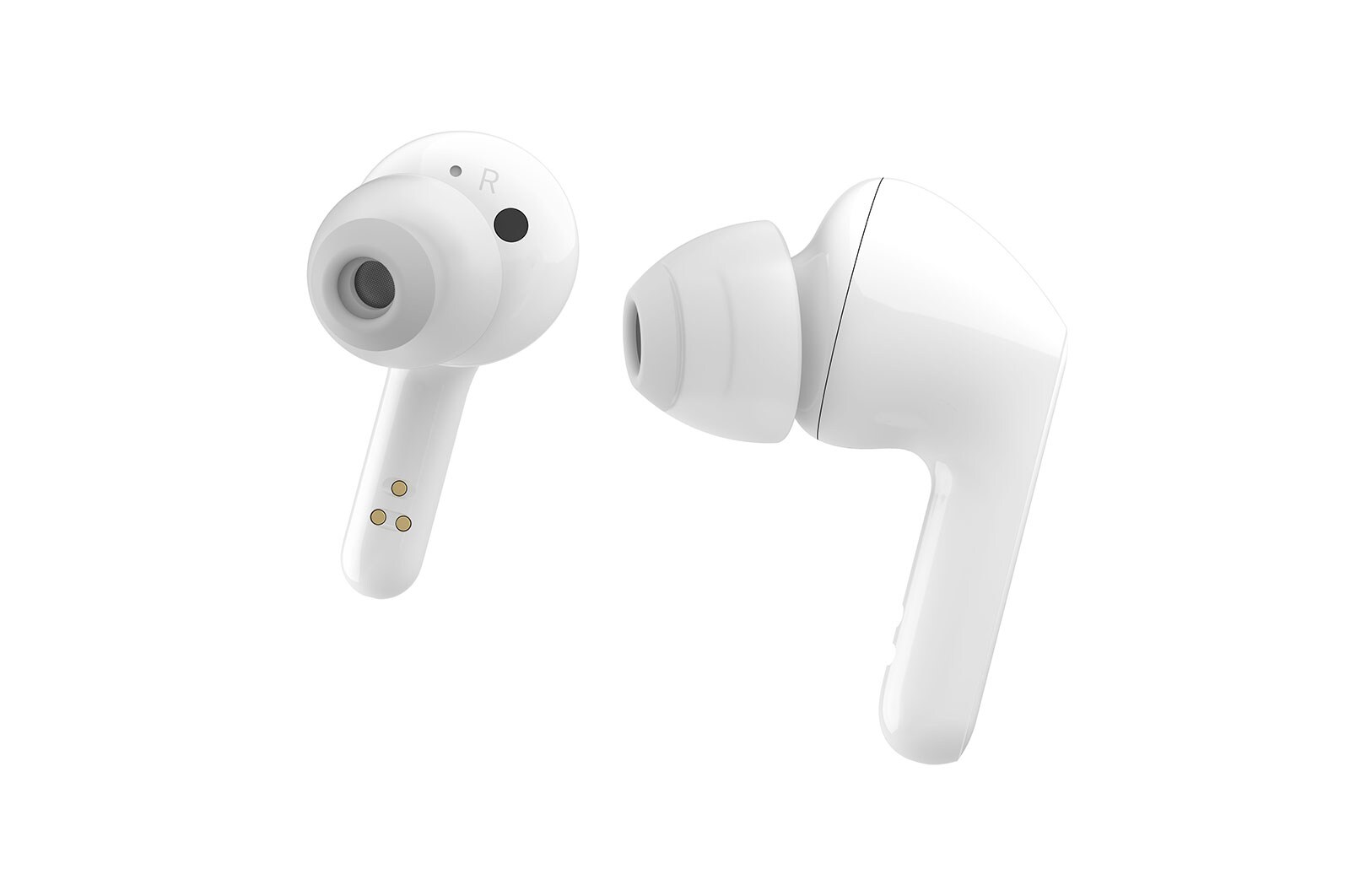 LG Tone Free FN5U White  Cuffie True Wireless Bluetooth Meridian Audio con custodia Uvnano, HBS-FN5U.ABEUWH