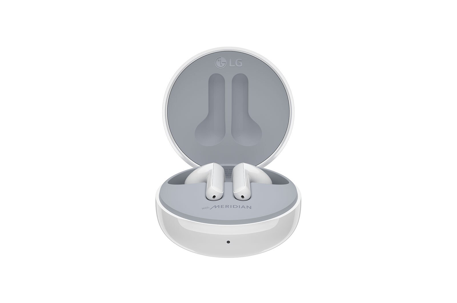 LG Tone Free FN5U White  Cuffie True Wireless Bluetooth Meridian Audio con custodia Uvnano, HBS-FN5U.ABEUWH