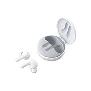 LG Tone Free FN5U White  Cuffie True Wireless Bluetooth Meridian Audio con custodia Uvnano, HBS-FN5U.ABEUWH