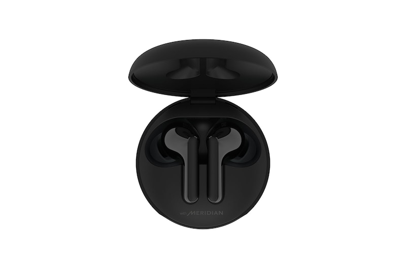 LG Tone Free FN6 Black Cuffie True Wireless Bluetooth Meridian Audio con custodia UVnano, FN6.ABEUBK