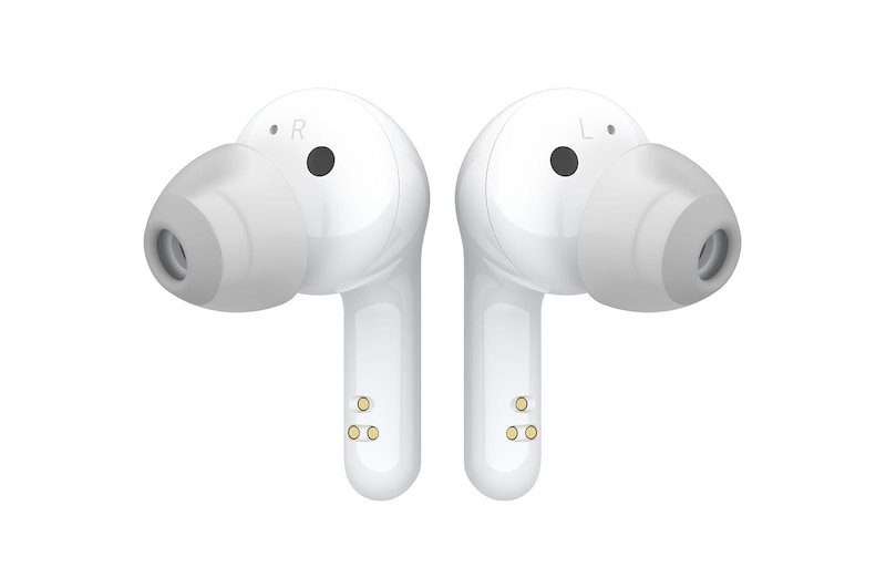 LG Tone Free FN6 White Cuffie True Wireless Bluetooth Meridian Audio con custodia UVnano, FN6.ABEUWH