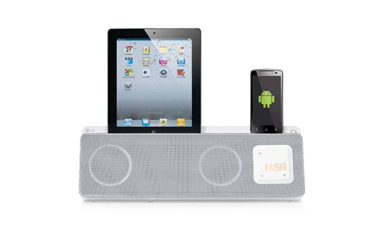 Vista frontale di LG ND5520 - Docking Speaker per Apple ed Android! ND5520