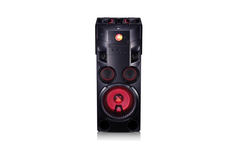 Vista frontale di LG XBOOM Mini Hi-Fi OneBody 2.0 ch 100W Bluetooth Wireless   OM7560