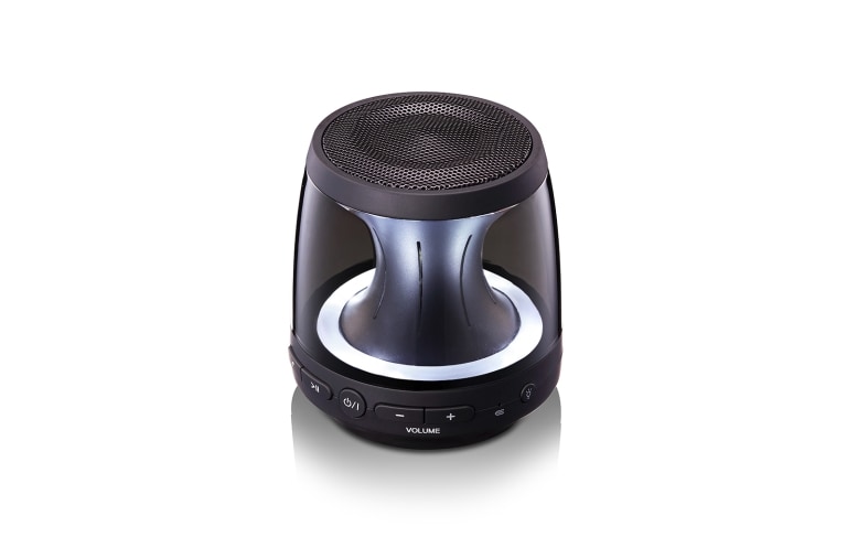 Vista frontale di LG XBOOM Go Speaker Portatile Suono a 360° Bluetooth Durata Batterie 5 ore     PH1