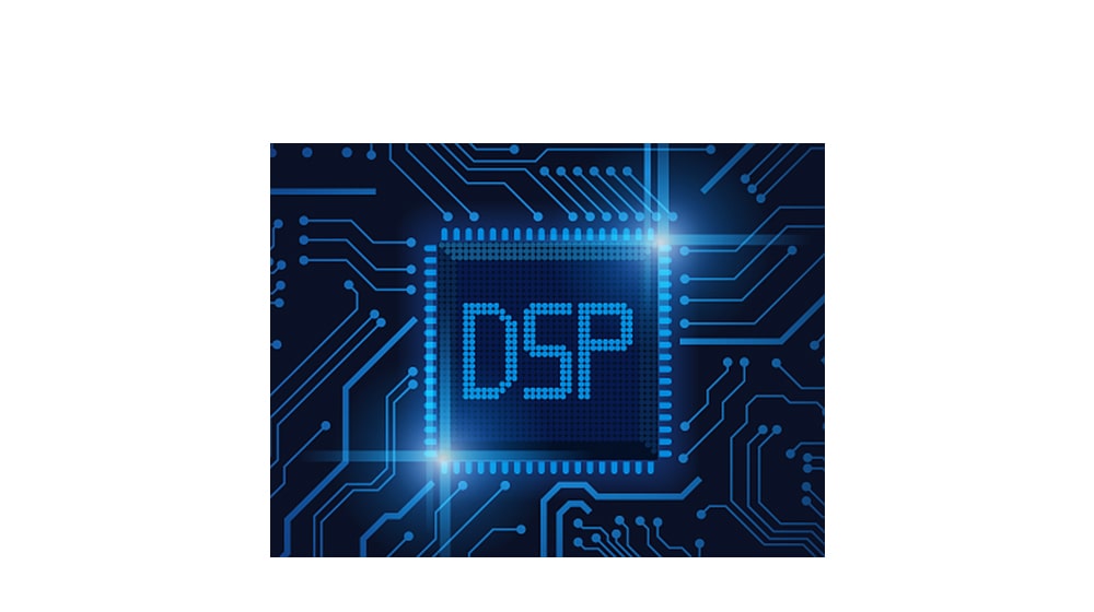 L’immagine di un chip DSP