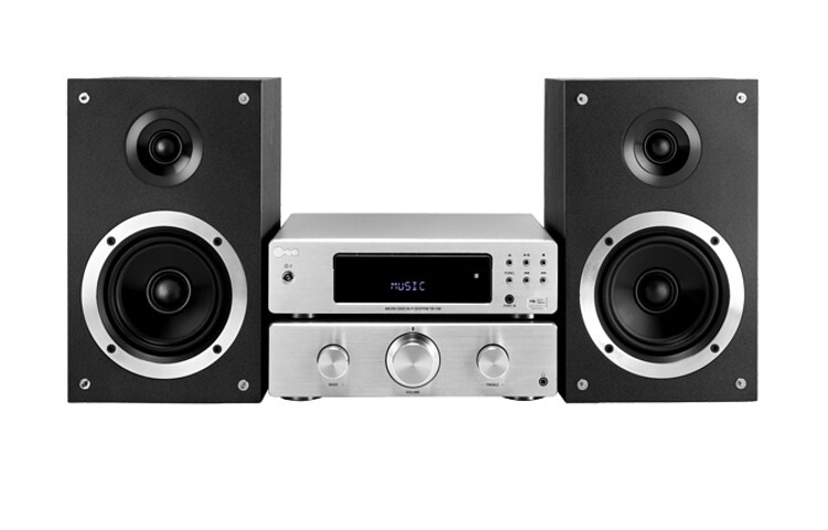 Vista frontale di TA106 è il Micro Hi-Fi di stile. TA106