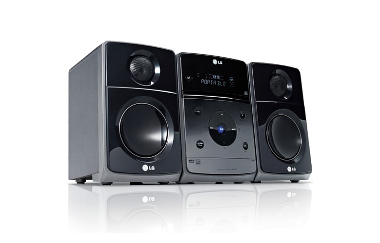 Vista frontale di Sistema Micro Audio con design di stile XA64
