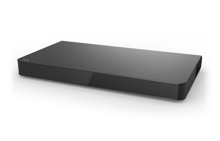 LG SoundPlate, amplificatore audio multicanale 4.1 da 100W, con doppio subwoofer integrato., LAP240