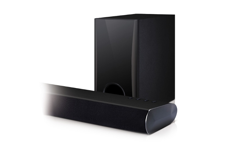 LG Soundbar 2.1 ch 120W Subwoofer via cavo Bluetooth, LAS350B
