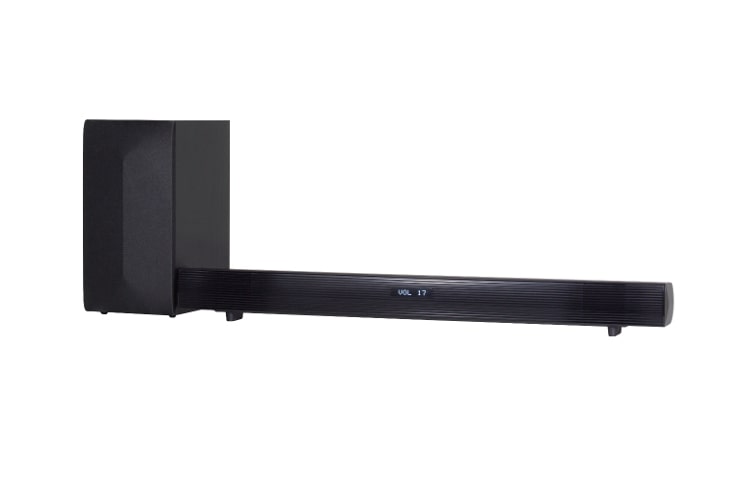 LG Sound Bar amplificatore audio 2.1 ch da 220W con subwoofer wireless e Bluetooth., LAS450H