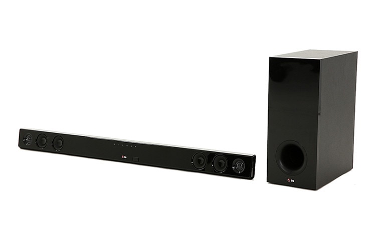LG Sound Bar amplificatore audio 2.1 ch da 300W, con subwoofer wireless compatibile Bluetooth e cavo ottico., NB3530A