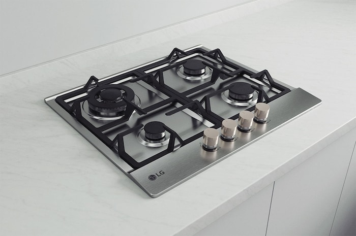 Foto angolata del piano cottura LG CBGZ2414S