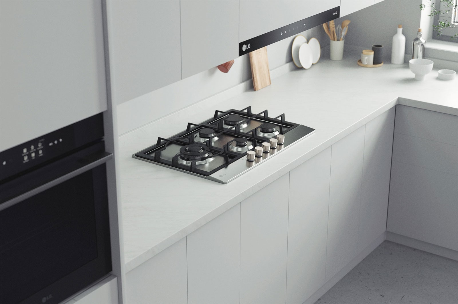 Foto cucina con piano cottura LG CBGZ3016S