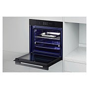 Foto angolata del forno aperto LG WSED7667M