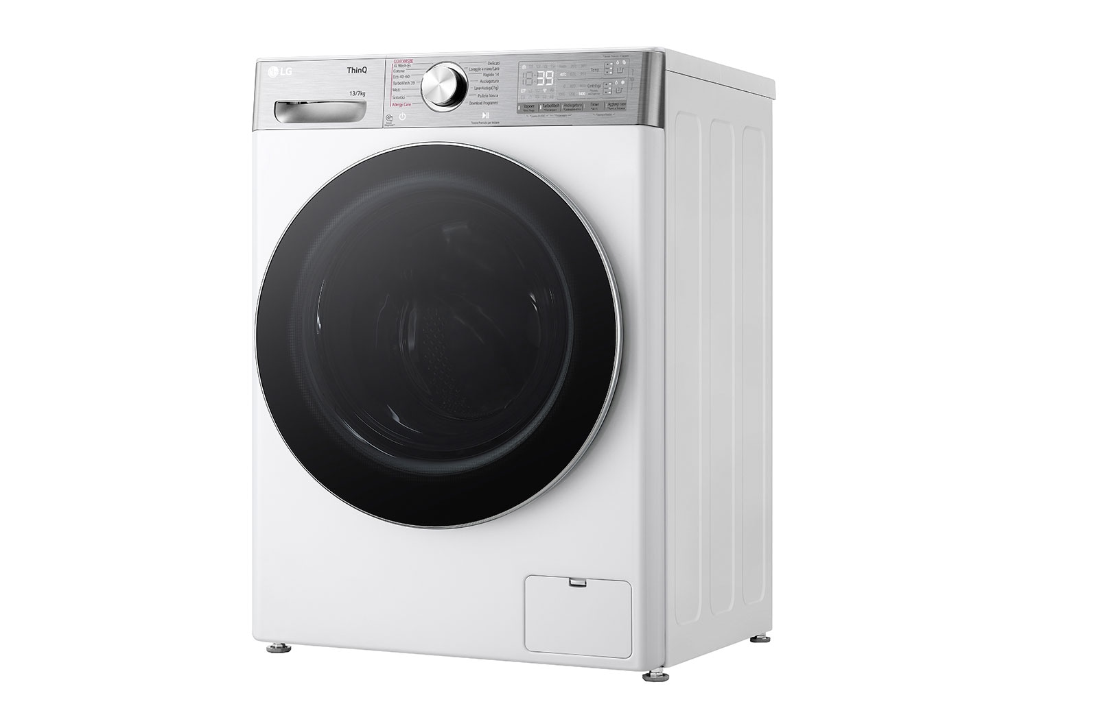 LG Lavasciuga 13/7kg AI DD™ Smart, 1400 giri, Vapore antipiega Bianca, D4R9513TPWC