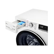 LG Lavasciuga slim 8,5/5kg AI DD | Serie V5 Classe E | 1200 giri, TurboWash, Lavaggio a vapore, Allergy Care, Wi-Fi | Bianca, F2DV5S8H0E