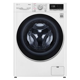 Lavasciuga slim 8,5/5kg AI DD | Serie V5 Classe E | 1200 giri, TurboWash, Lavaggio a vapore, Allergy Care, Wi-Fi | Bianca