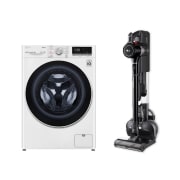 Vista frontale di Lavasciuga &#43; Aspirapolvere: Lavasciuga slim 8,5/5kg AI DD &#43; CordZero™ A9K Ultra Kompressor™ 200 W, 120 min F2DV5S8H0E.ULTRA1-B