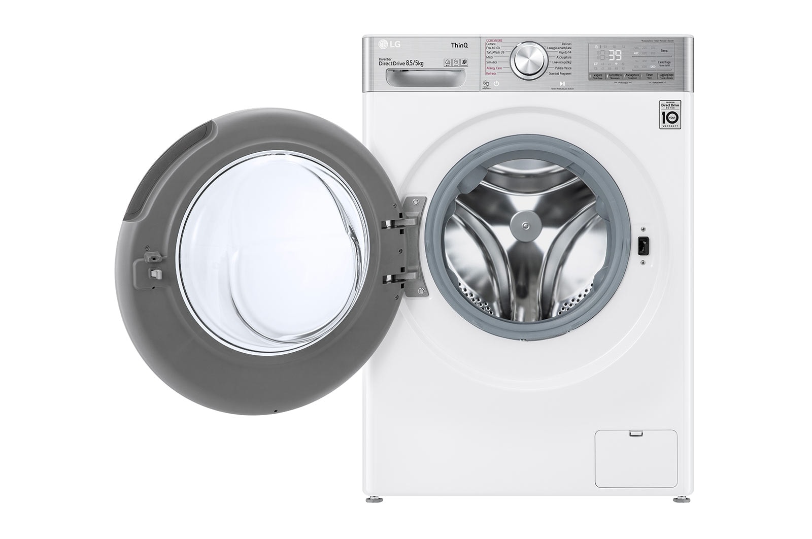 LG Offerta Kit Esclusivo: Lavasciuga slim 8,5/5kg Classe E + Aspirapolvere Kompressor™ 200 W, F2DV9S8H2E.ULTRA1B