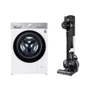 Vista frontale di Offerta Kit Esclusivo: Lavasciuga slim 8,5/5kg Classe E &#43; Aspirapolvere Kompressor™ 200 W F2DV9S8H2E.ULTRA1B
