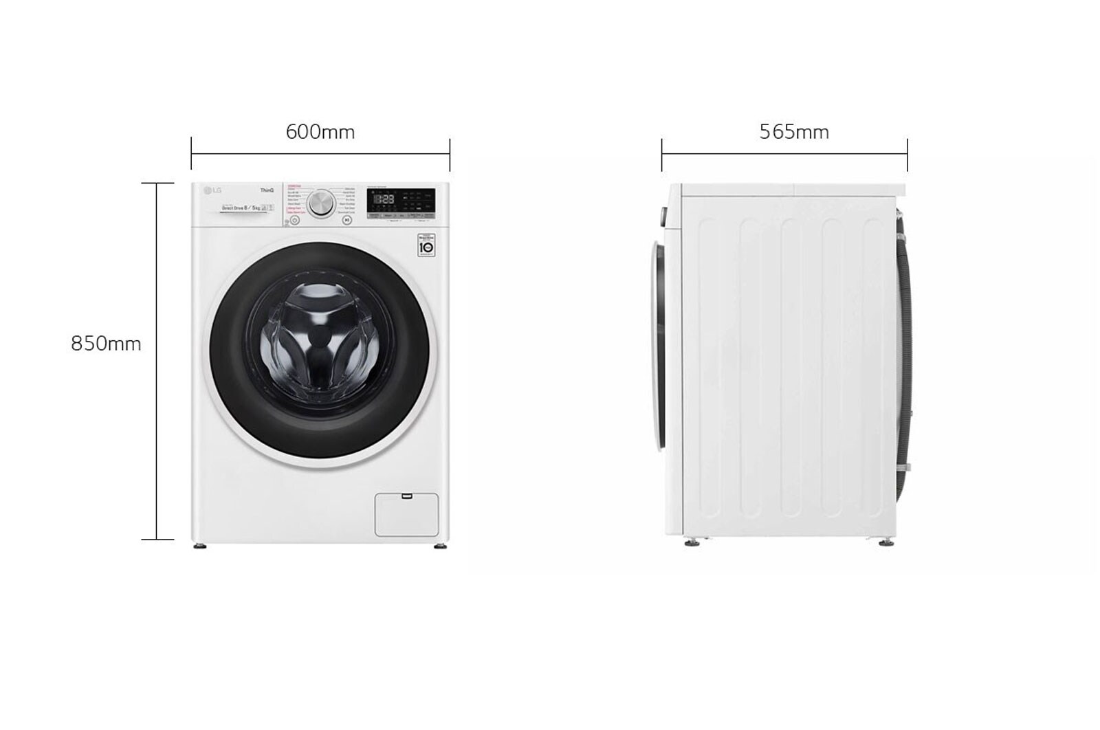 LG Lavasciuga Smart AI DD™ 8/5 kg Classe energetica E, F4DT408AIDD