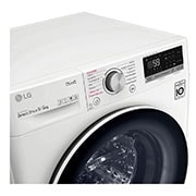 LG Lavasciuga 9/6kg AI DD | Serie V5 Classe E | 1400 giri, TurboWash, Lavaggio a vapore, Allergy Care, Wi-Fi | Bianca, F4DV509H0E