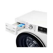 LG Lavasciuga 10,5/7kg AI DD | Serie V7 Classe E | 1400 giri, TurboWash 360, Vapore, Allergy Care, Eco Hybrid, Wi-Fi | Bianca, F4DV710H1E