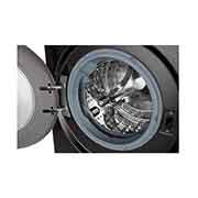 LG Lavasciuga 10,5/7kg AI DD | Serie V7 Classe E | 1400 giri, TurboWash 360, Vapore, Allergy Care, Eco Hybrid, Wi-Fi | Nera, F4DV710H2SE
